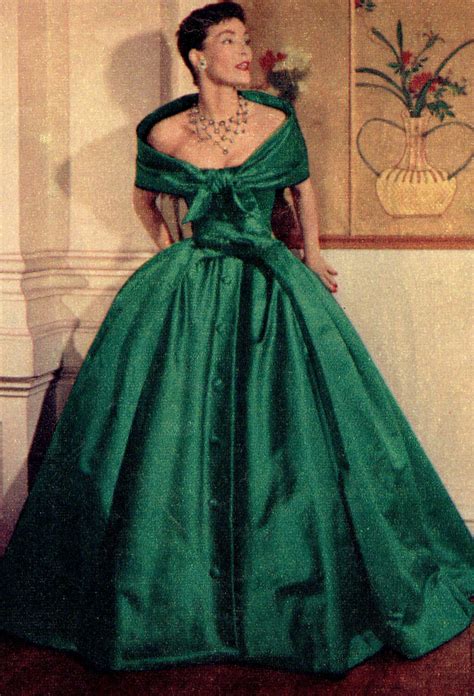 dior green dress|dior evening dresses 1940s.